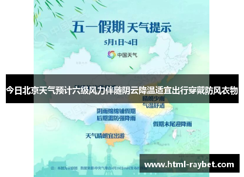 今日北京天气预计六级风力伴随阴云降温适宜出行穿戴防风衣物